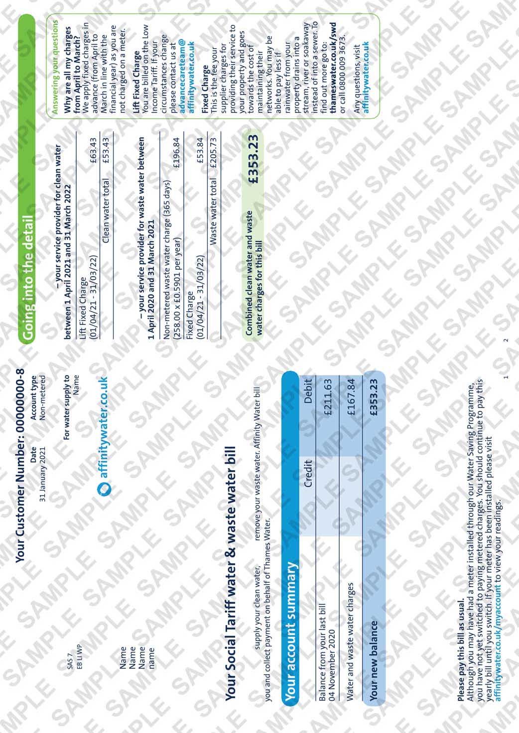Replica Document Templates Replacement Statements & Bills